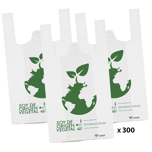 Pack Negocio Compostable - Pack 300 bolsas camiseta